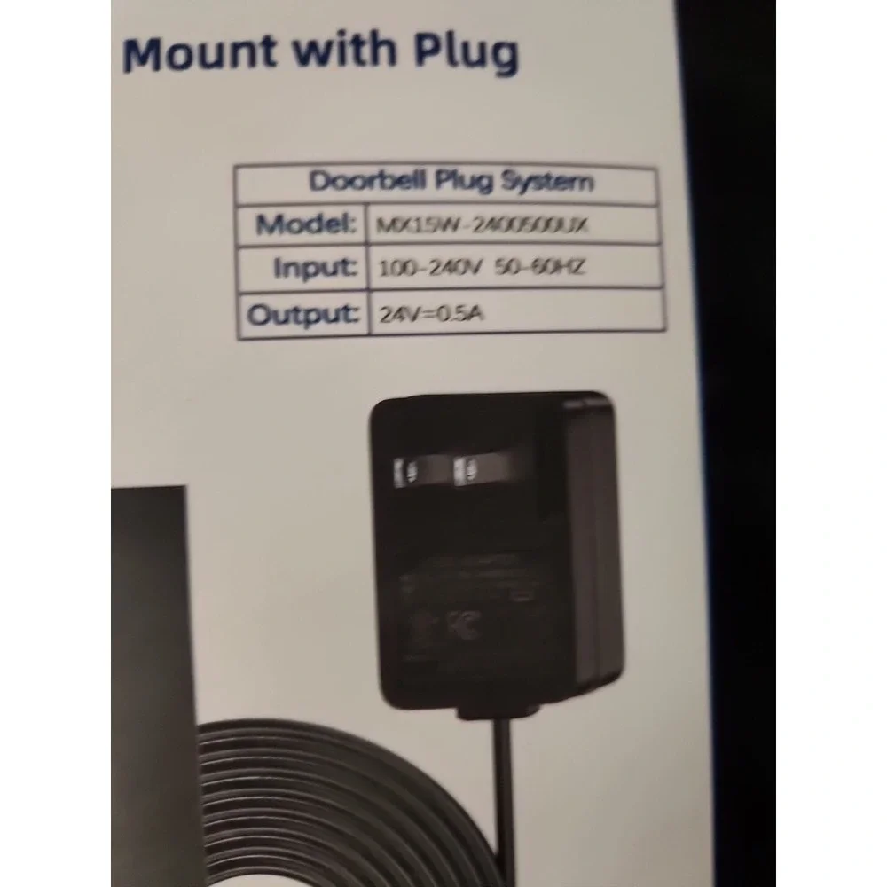 Video Doorbell Mount, Anti-Theft Compatible With Blink,Ring 4/3/2 With Plug